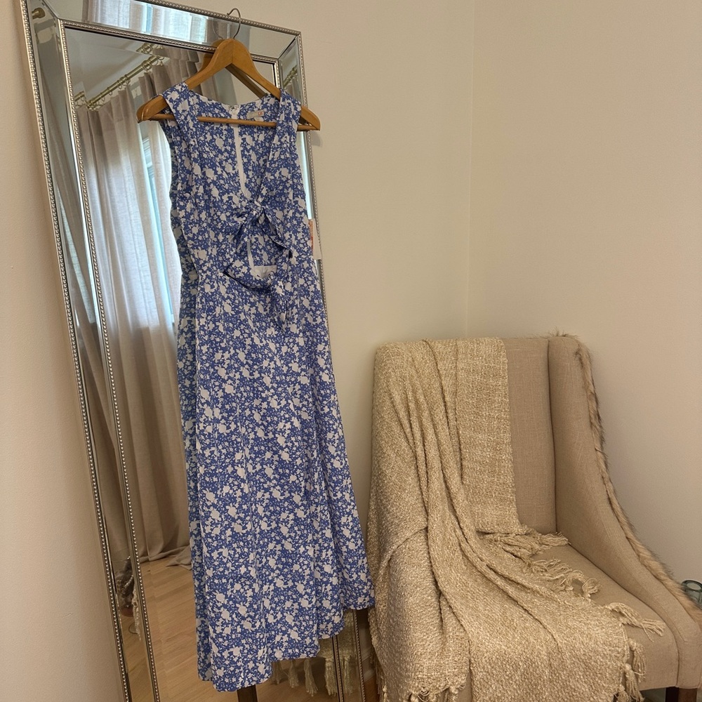 Floral Print Tie Jumpsuit